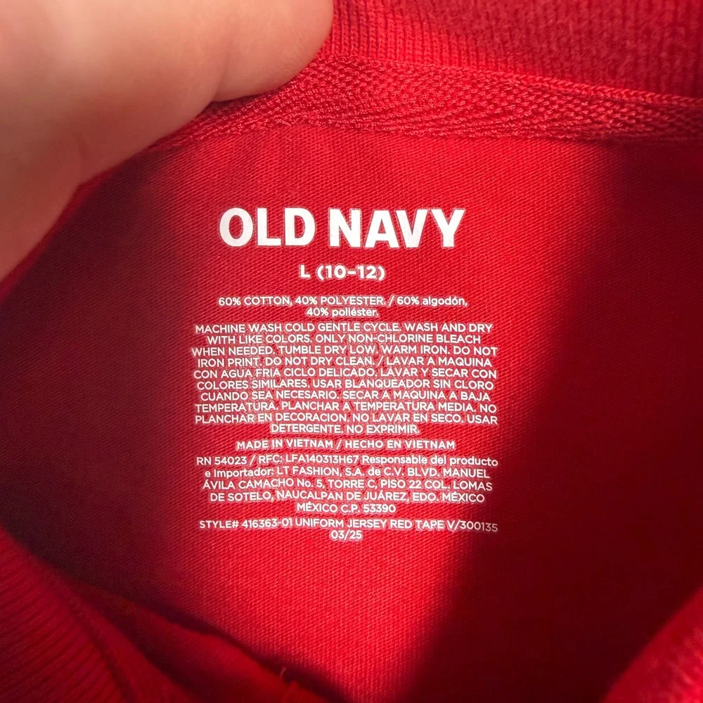 Old Navy Kids Red Uniform Jersey Polo Shirts 2-Pack Size L 10-12 416363-01
